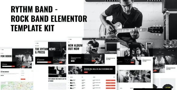 Rythm – Rock Band Elementor Template Kit