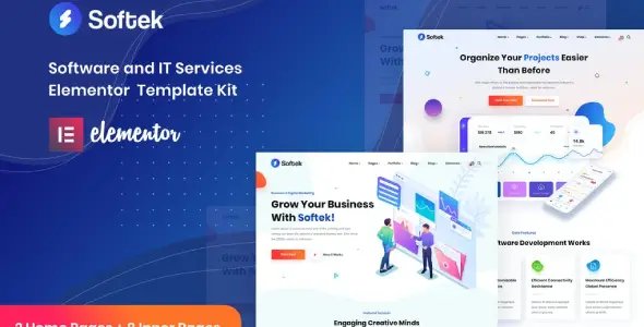 Softek – Software IT Solutions Elementor Template Kit