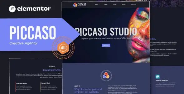 Piccaso – Photography Elementor Template Kit